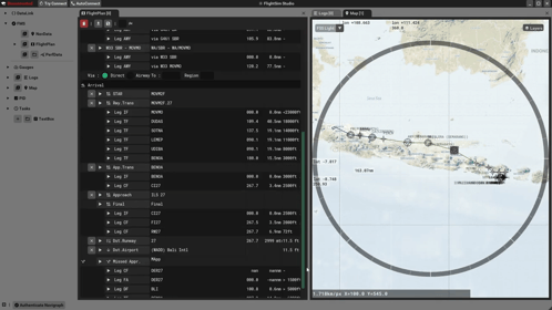 Imported route string